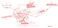 STICKERS voor Honda CBR 600 F4 1999