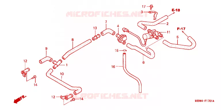 REGELKLEP LUCHTINJECTIE Honda MOTO 600 CBR 2000  CBR600F4Y