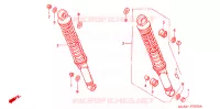 ACHTER SCHOKBREKER voor Honda CG 125 TITAN KICK 2003