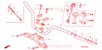 HENDEL PIJP/BOVENSTE BRUG/ STURING STANG voor Honda CG 125 TITAN KICK 2003