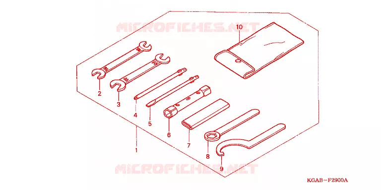 GEREEDSCHAP Honda MOTO 125 CG 2003  CG125KSE3