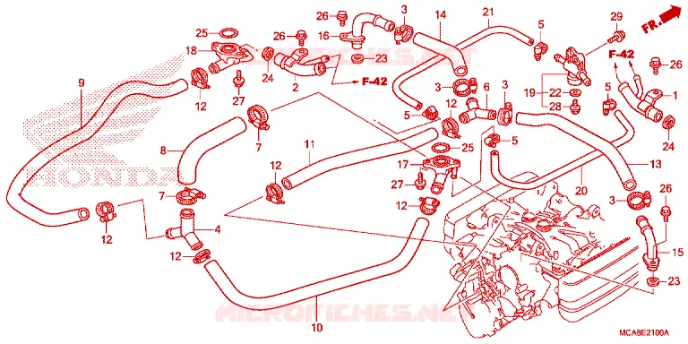 WATERSLANG Honda MOTO 1800 GOLD-WING 2013  GL1800D