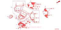 ALUMINIUMKLEURIG INSTRUMENTEN PANEEL voor Honda GL 1800 GOLD WING NAVI AIRBAG 2014