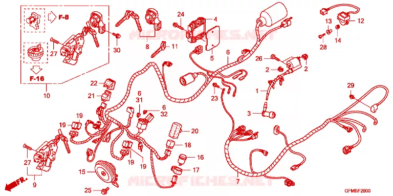 BEDRADINGSBUNDEL Honda SCOOTER 110 LEAD 2009  NHX110A