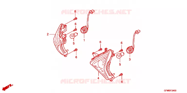 VOOR KNIPPERLICHT Honda SCOOTER 110 LEAD 2010  NHX110A