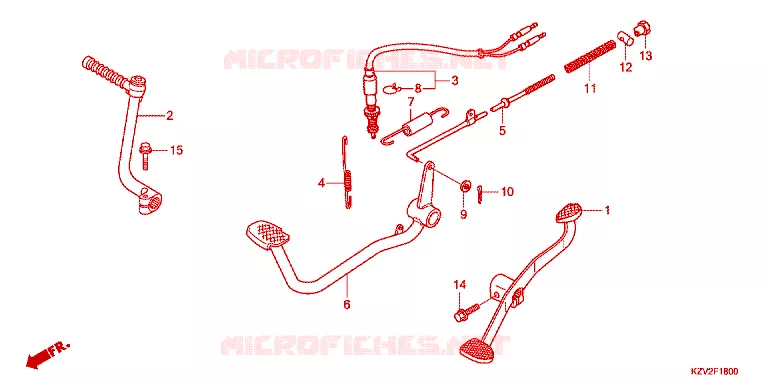 PEDAAL/KICKSTARTER ARM Honda MOTO 110 CUB 2015  NBC110BNG