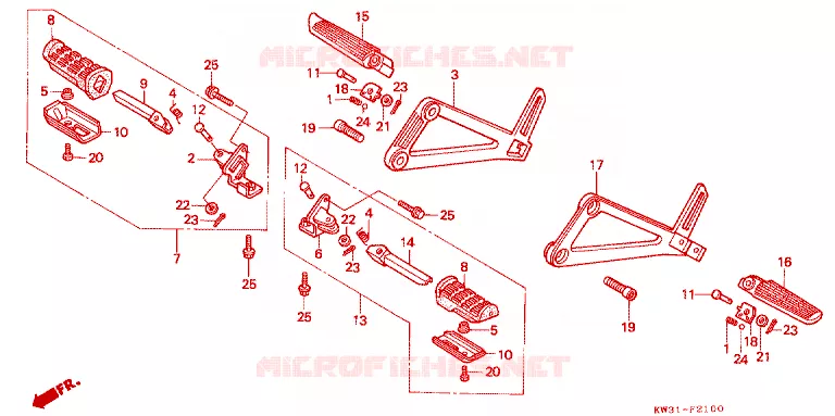 STEUN Honda MOTO 250 NX 1990  NX250K_J