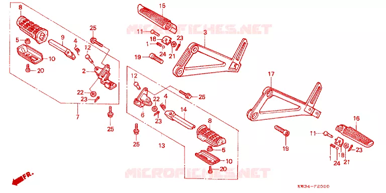 STEUN Honda MOTO 250 NX 1990  NX250L