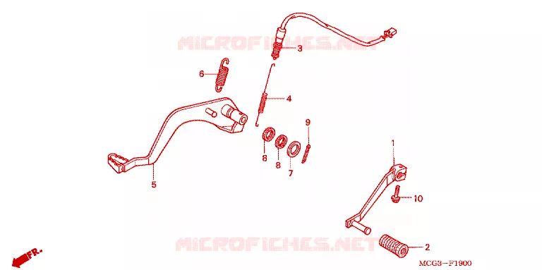 PEDAAL Honda MOTO 400 NX 2007  NX4007