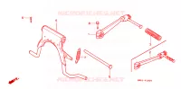 HOOFD STANDAARD/ KICKSTARTER ARM voor Honda 50 DIO SPECIAL EDITION 1989