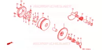 AANDRIJFFACE/ KICKSTARTER SPIL voor Honda 50 DIO SPECIAL EDITION ETHNIC 1989