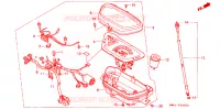 COMBINATIEMETER voor Honda 50 DIO SPECIAL EDITION ETHNIC 1989