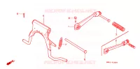 HOOFD STANDAARD/ KICKSTARTER ARM voor Honda 50 DIO SPECIAL EDITION ETHNIC 1989
