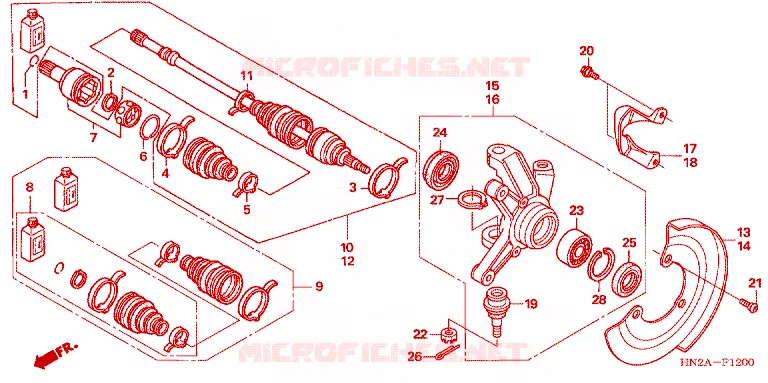 PROPELLERAS Honda ATV 500 FOURTRAX 2006  TRX500FGA6