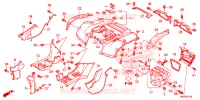 ACHTERSPATBORD  voor Honda FOURTRAX 500 RUBICON PS 2014