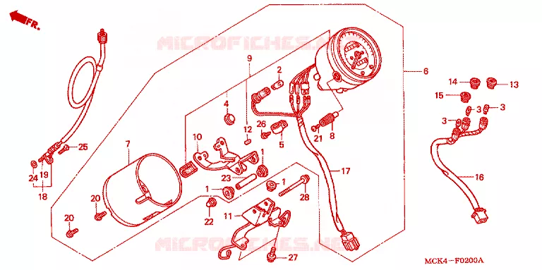 COMBINATIEMETER Honda MOTO 1100 SHADOW 2006  VT1100C26