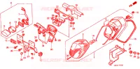 ACHTERLICHT voor Honda VT 1100 SHADOW C3 AERO 1998