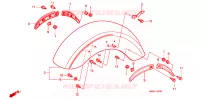 VOORSPATBORD voor Honda VT 1100 SHADOW C3 AERO 1998