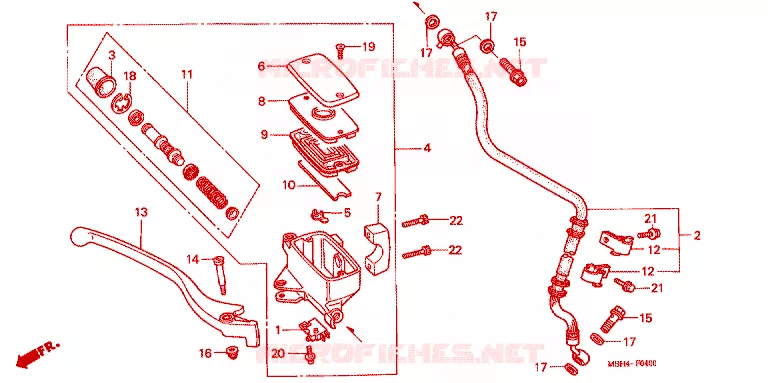 REMPOMP VOOR Honda MOTO 1100 SHADOW 1998  VT1100C3W