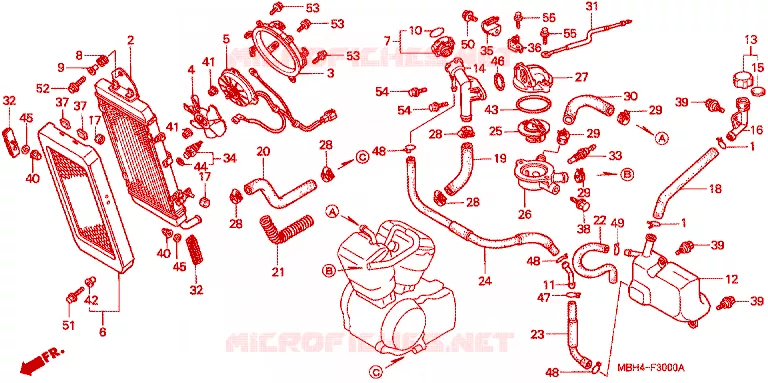 RADIATOR Honda MOTO 1100 SHADOW 2000  VT1100C3X