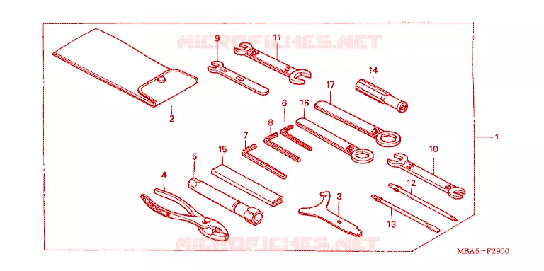 GEREEDSCHAP Honda MOTO 750 SHADOW 2003  VT750CDB3