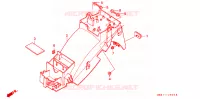 ACHTERSPATBORD  voor Honda RC45 RVF 750 With speed warning light 1994