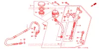 REMPOMP ACHTER voor Honda RC45 RVF 750 With speed warning light 1994