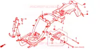 FRAME CHASSIS/ACHTER STROOMLIJNKAP voor Honda GIORNO 50 1995