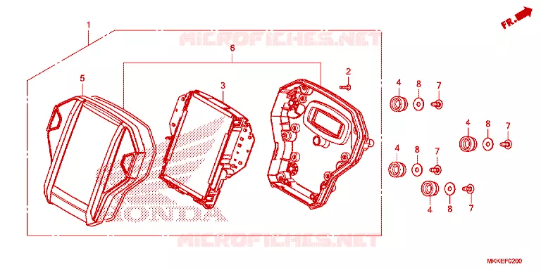 COMBINATIEMETER Honda MOTO 1000 AFRICA-TWIN 2019  CRF1000A2K