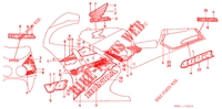 EMBLEEM/STREEP voor Honda VFR 400 R3 HRC With speed warning light 1992