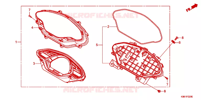 COMBINATIEMETER Honda SCOOTER 125 PCX 2019  WW125J