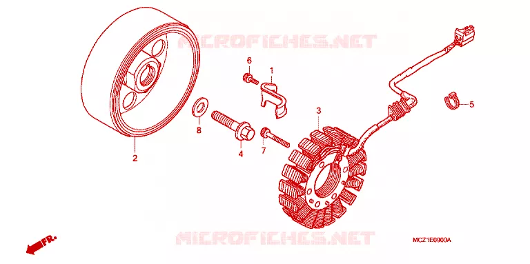 ALTERNATORE Honda MOTO 900 HORNET 2003  CB900F1