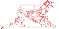 FRAME CHASSIS voor Honda STEED 400 VSE Without speed warning light, Wide handle 1996