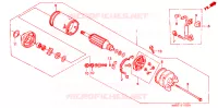 STARTMOTOR voor Honda STEED 400 VSE Without speed warning light, Wide handle 1996