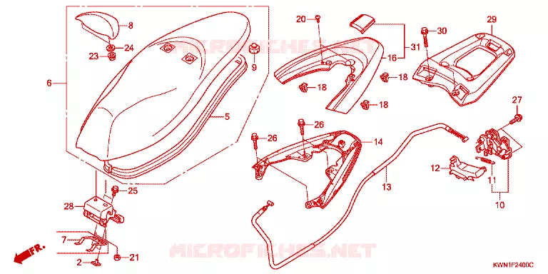 ZADEL Honda SCOOTER 125 PCX 2014  WW125EX2E