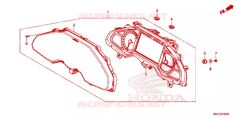 COMBINATIEMETER Honda MOTO 1800 GOLD-WING 2020  GL1800DAL