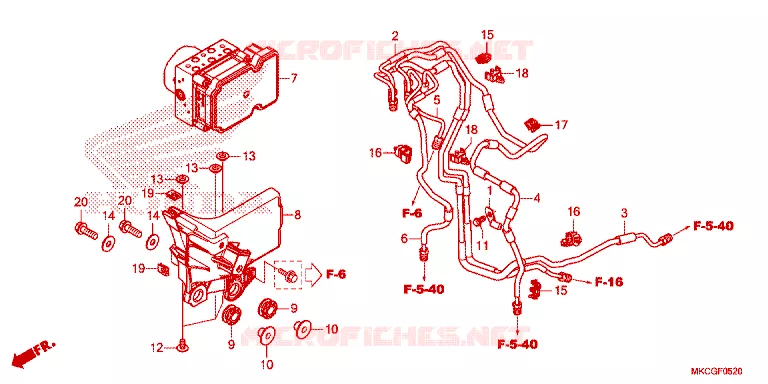 ABS MODULATOR Honda MOTO 1800 GOLD-WING 2020  GL1800L