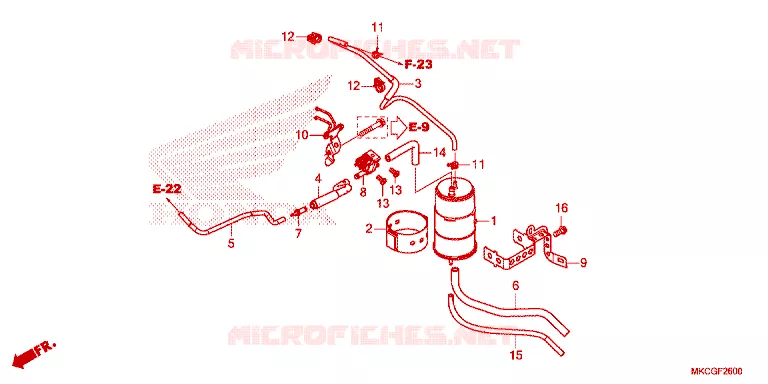 GAS RECYCLINGSYSTEEM Honda MOTO 1800 GOLD-WING 2020  GL1800L
