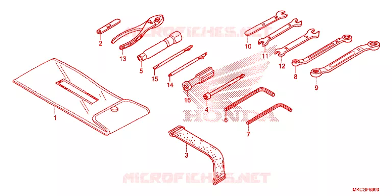 GEREEDSCHAP Honda MOTO 1800 GOLD-WING 2020  GL1800L
