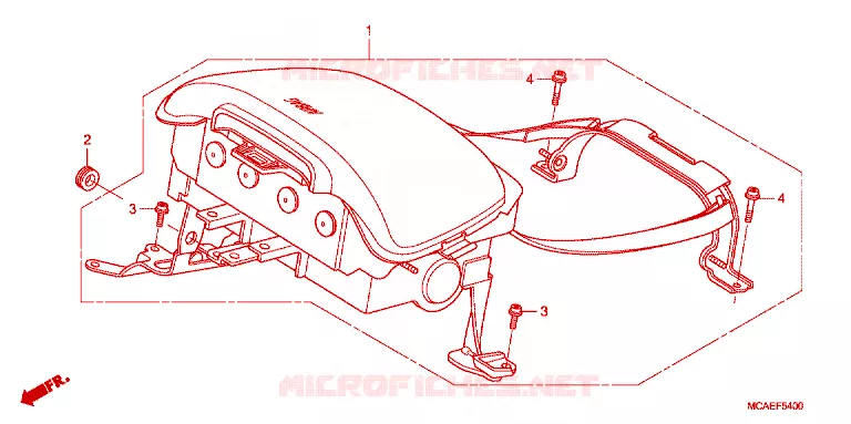 AIRBAG MODULE Honda MOTO 1800 GOLD-WING 2015  GL1800F