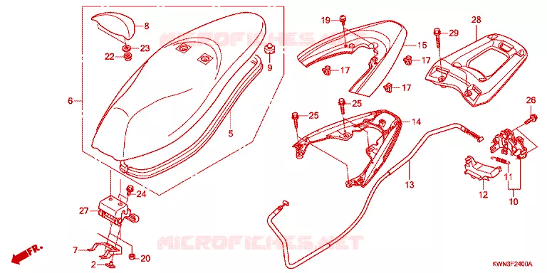 ZADEL Honda SCOOTER 125 PCX 2012  WW125EX2A