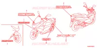 EMBLEEM/STREEP voor Honda PCX 125 2010