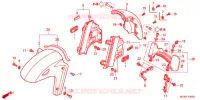 VOORSPATBORD voor Honda GL 1800 GOLD WING ABS AIRBAG 2013