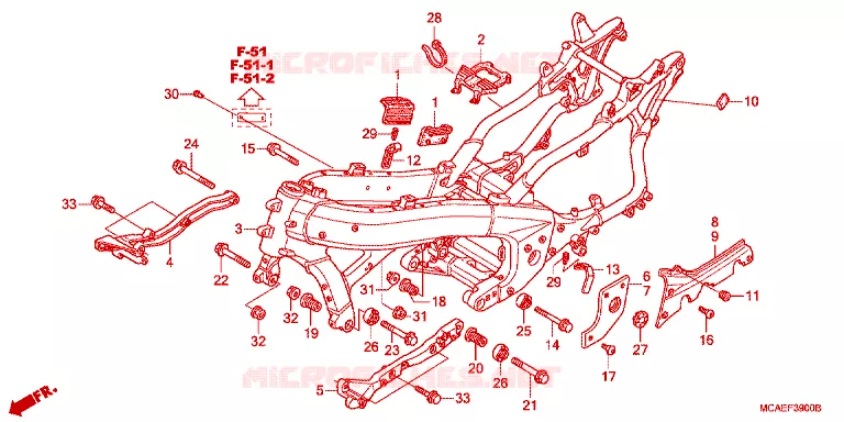 FRAME CHASSIS Honda MOTO 1800 GOLD-WING 2013  GL1800D