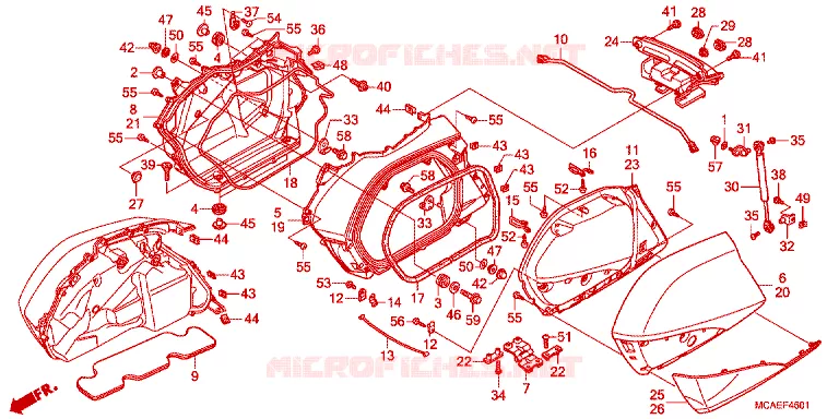 ZADELTAS Honda MOTO 1800 GOLD-WING 2013  GL1800D