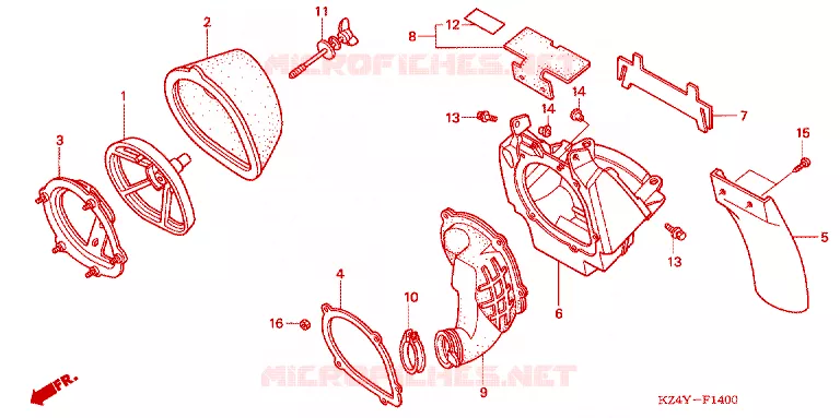 LUCHTFILTER Honda MOTO 125 CR 2000  CR125RY