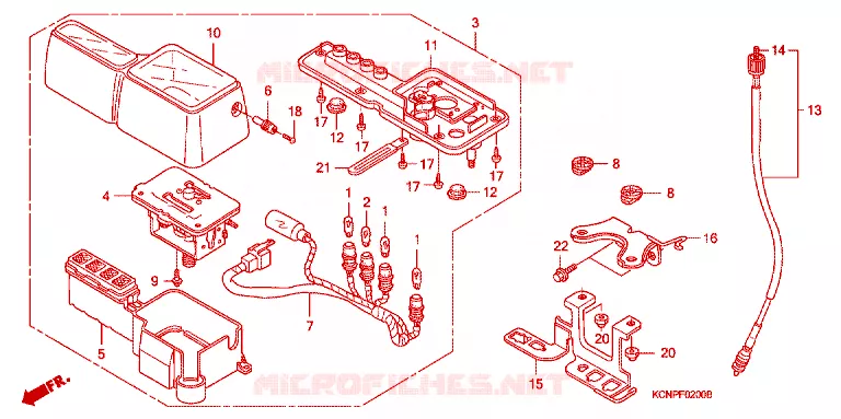 COMBINATIEMETER Honda MOTO 200 XR 2004  XR2003
