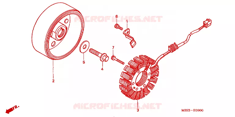 ALTERNATORE Honda MOTO 600 HORNET 2004  CB600F4_A