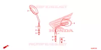 SPIEGEL voor Honda CB 110 Front brake drum 2016