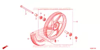 VOORWIEL voor Honda CB 110 Front brake drum 2016